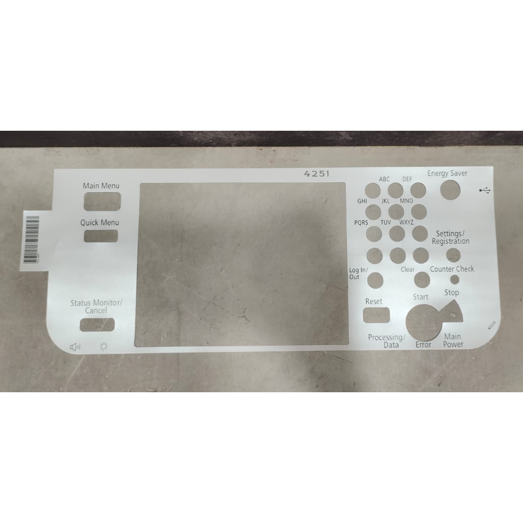 Stiker Cover Panel Mesin Fotocopy Canon IRA 4251
