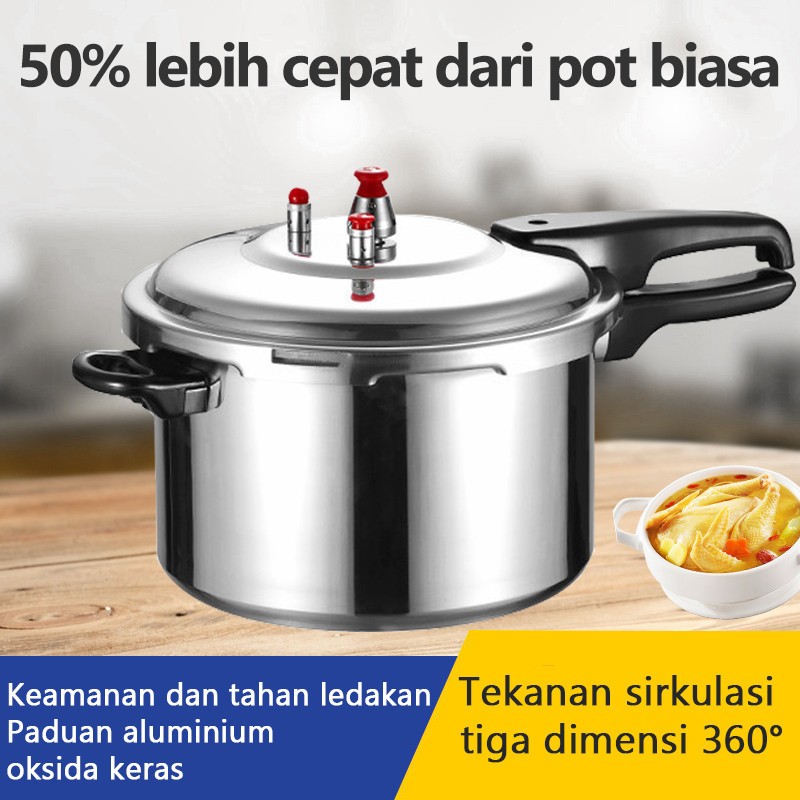 PRESTO Stock Pot HAPPY CALL 4L 8L 12L WITH STEAMER Alumunium Serbaguna anti lengket Panci Stock Pot