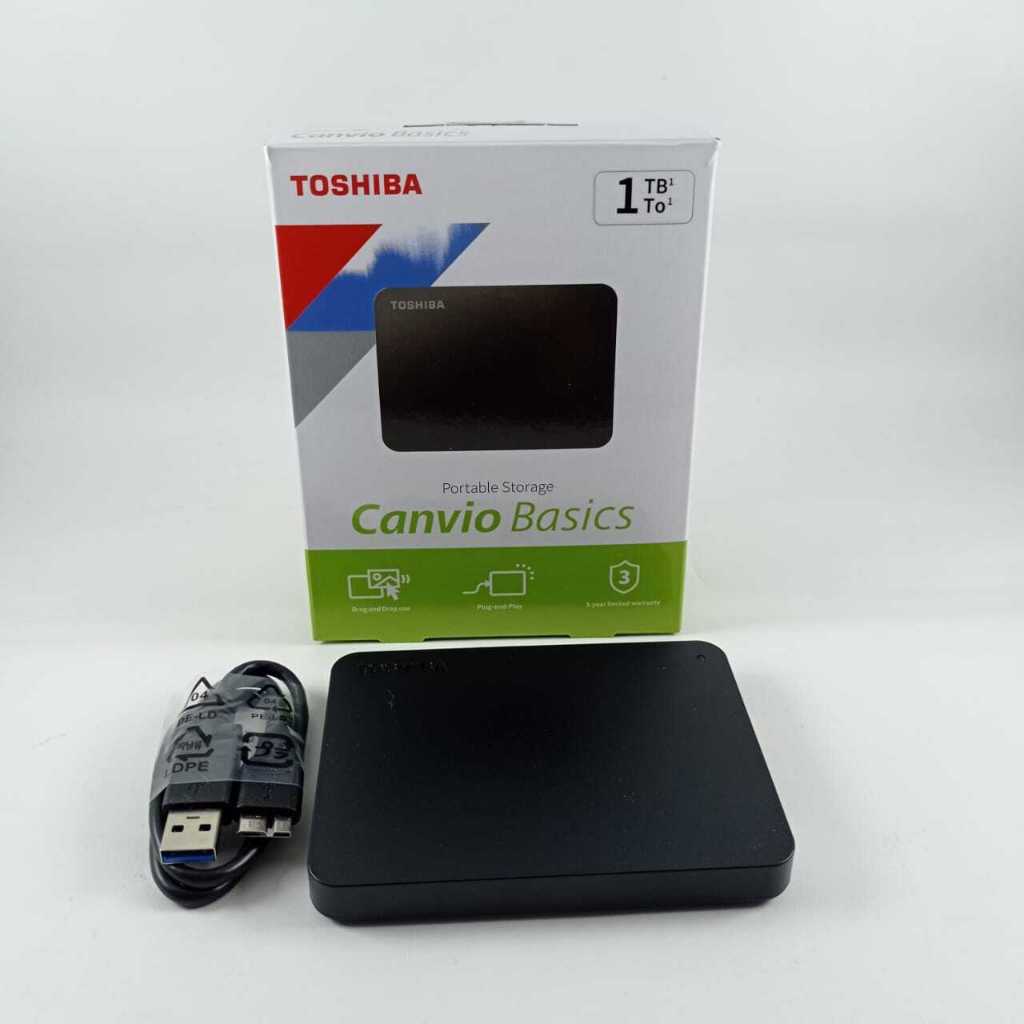 HDD Harddisk Hardisk Eksternal Toshiba Canvio 1TB 1 TB