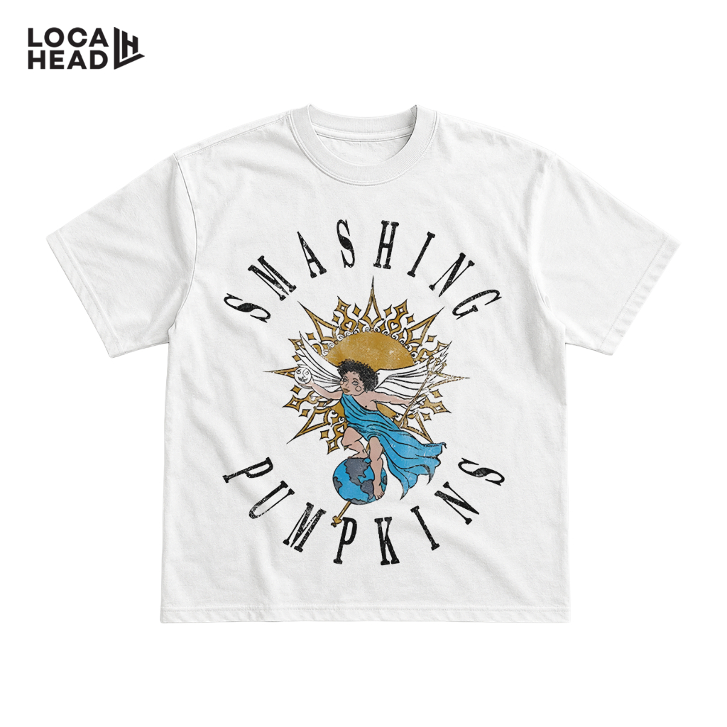 LOCAHEAD Kaos Band T-shirt Pria Band Smashing Pumpkins ART 3 - Altitude Not Attitude Cotton Combed 2