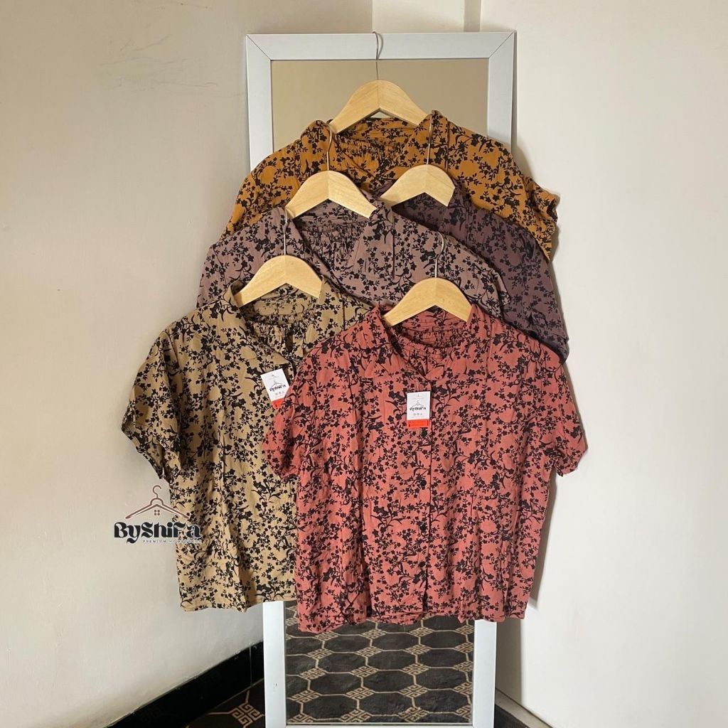 [READY STOCK] One Set Celana Pendek Rempel Rayon Premium | One Set Kancing Depan Busui Friendly | On