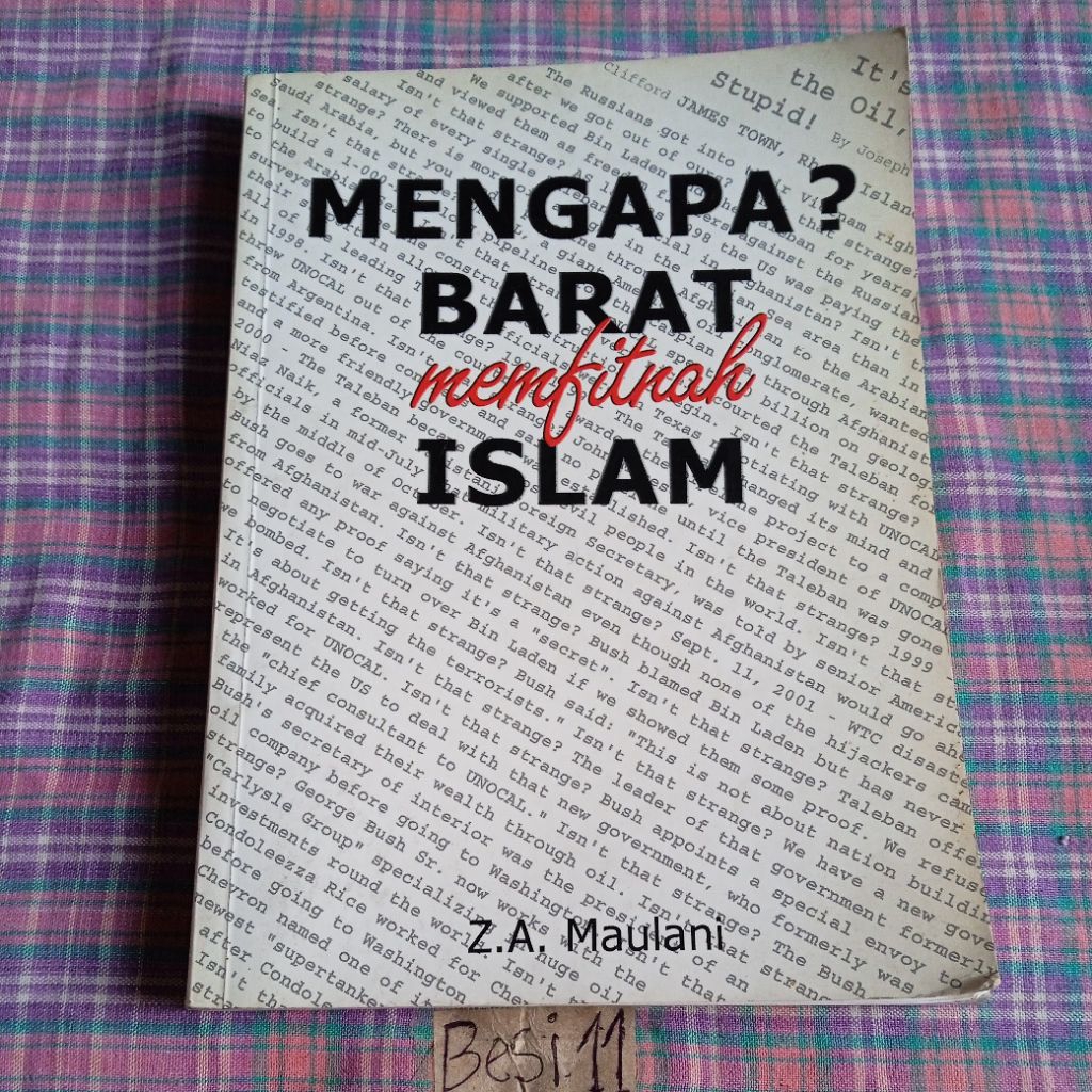 BUKU MENGAPA? BARAT MEMFITNAH ISLAM BY Z.A. Maulani