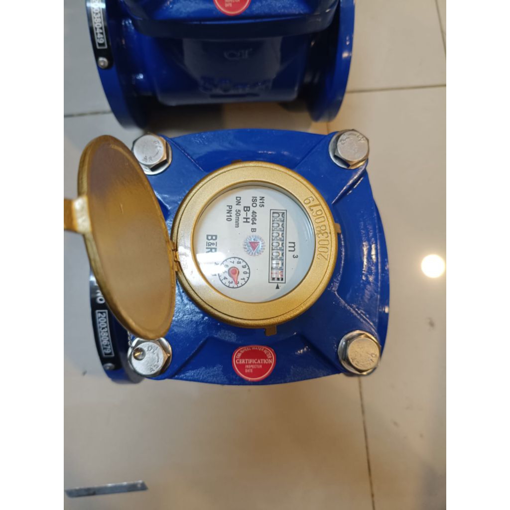Flow Meter B&R size 2 inch DN50 / Meteran air B&R