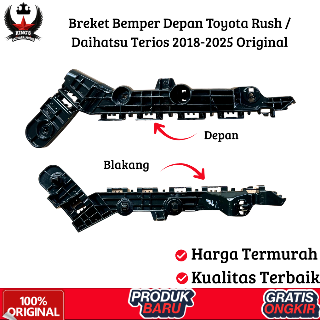 Breket Bemper Depan Toyota Rush / Daihatsu Terios 2018-2025 Original