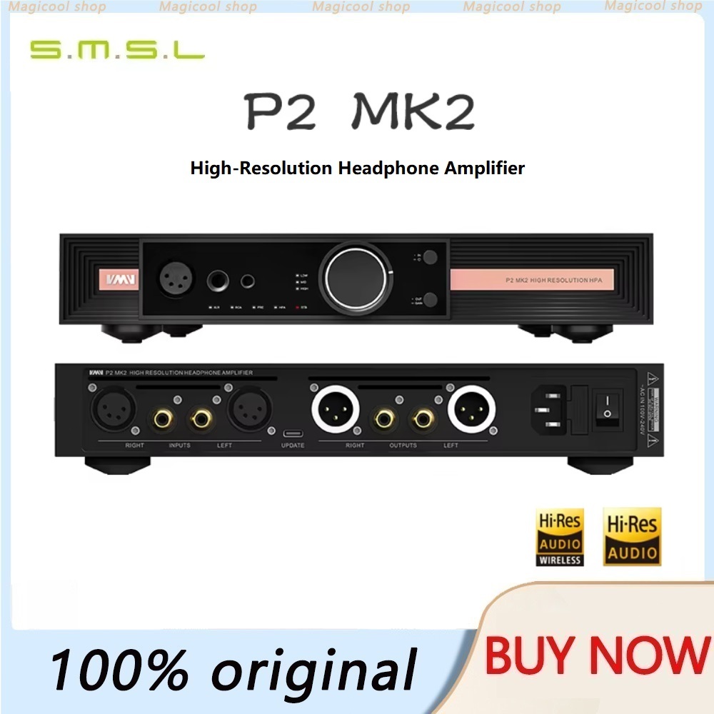 SMSL VMV P2 MK2 High Resolution Headphone Amplifier AMP HIFI HiFi high-power headphone amplifier