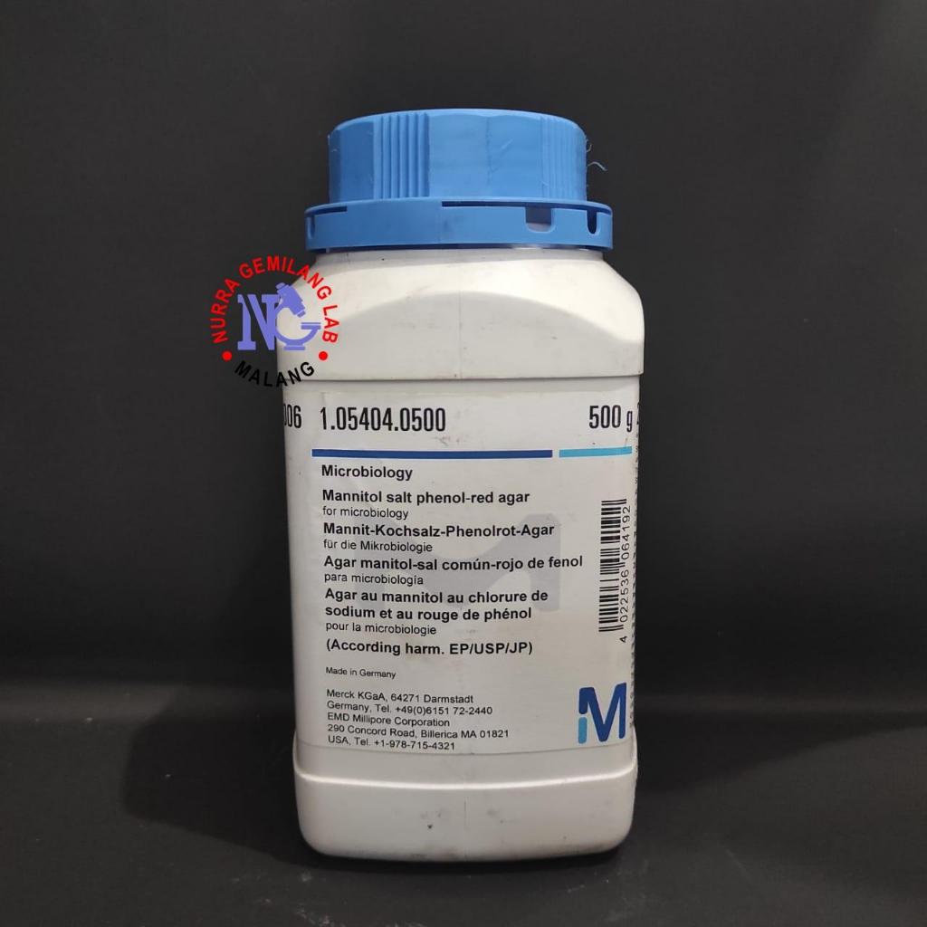 Mannitol Salt Phenol Red Agar 500 gr 1. 05404.0500 | Media MSA