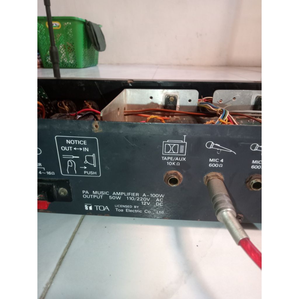 AMPLIFIER TOA MODEL A - 100W BEKAS ( second )