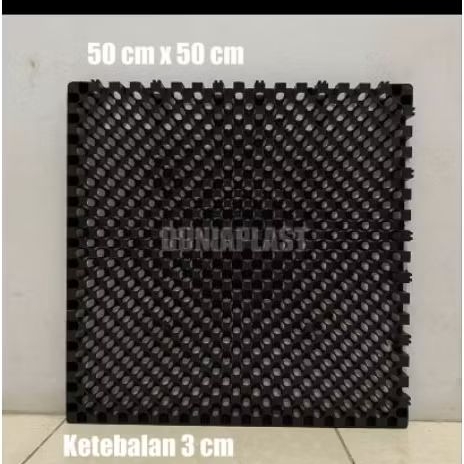 DRAINASE 50X50X3 CM Min. 5 Pcs / ALAS RUMPUT SINTETIS / DRAINASE CELL/ DRAINAGE CELL / UKURAN 50  X 