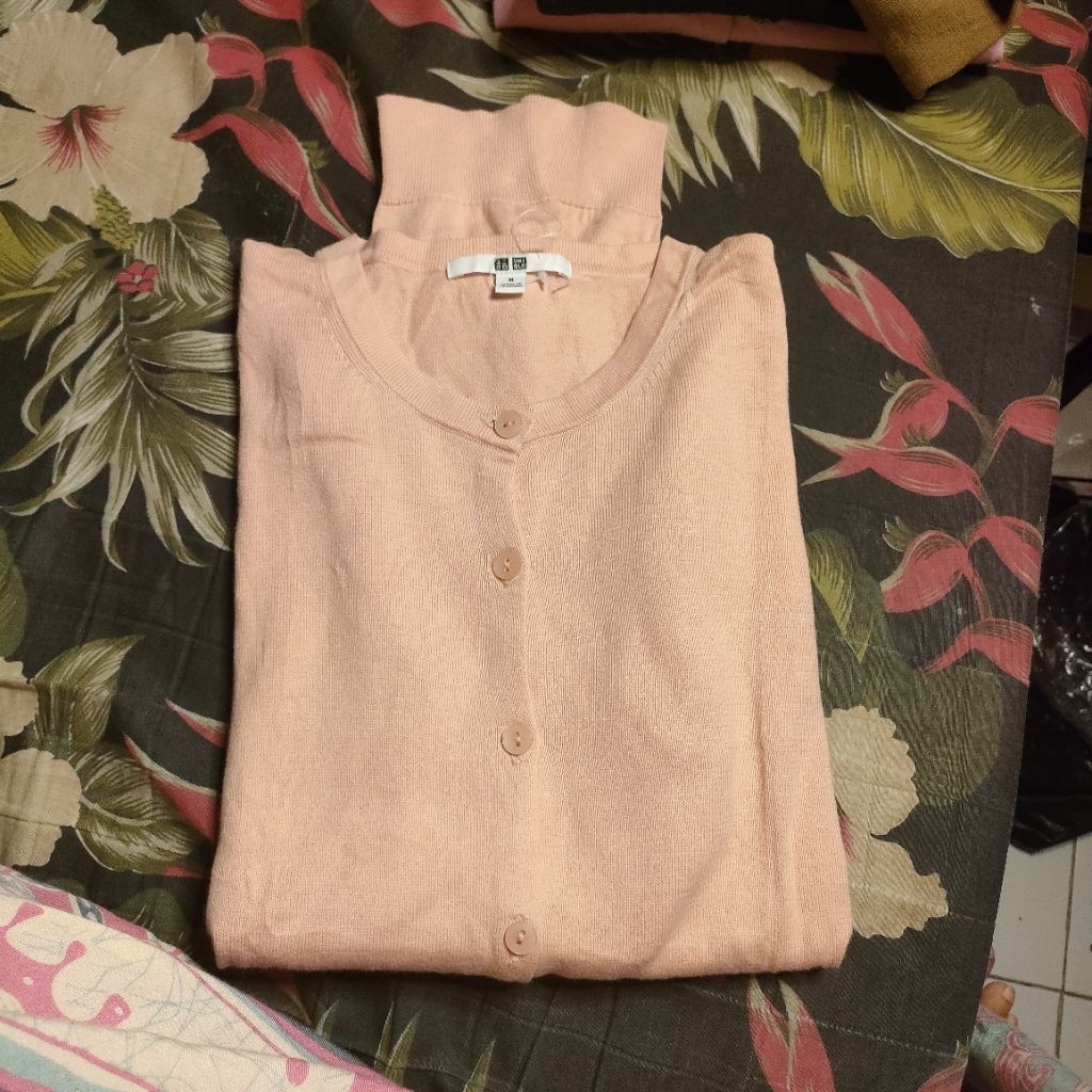 Cardigan Uniqlo Soft Pink M