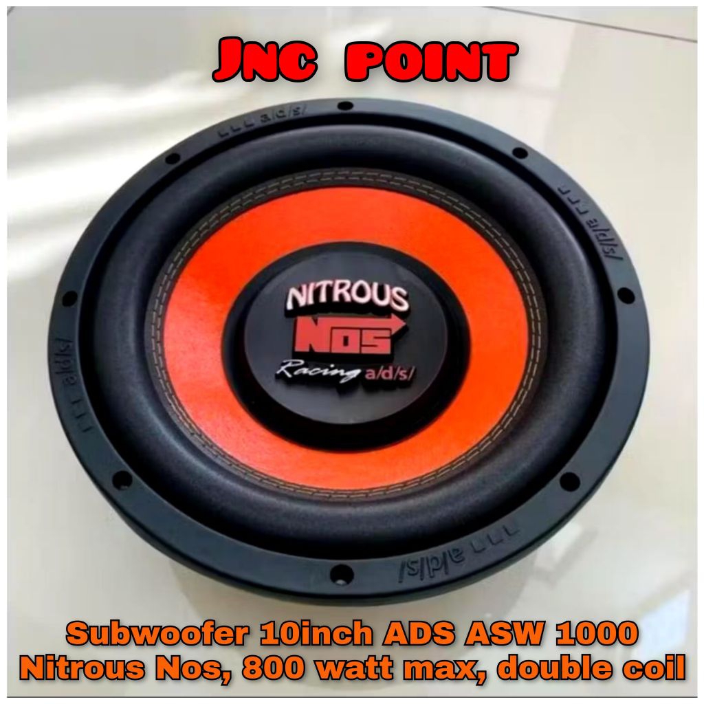 Speaker Subwoofer 10inch ADS ASW1000 Nitrous NOS 10inch ADS ASW 1000 10inch