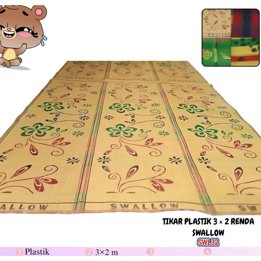 Tiker plastik merk SWALLOW JUMBO 3 x 2