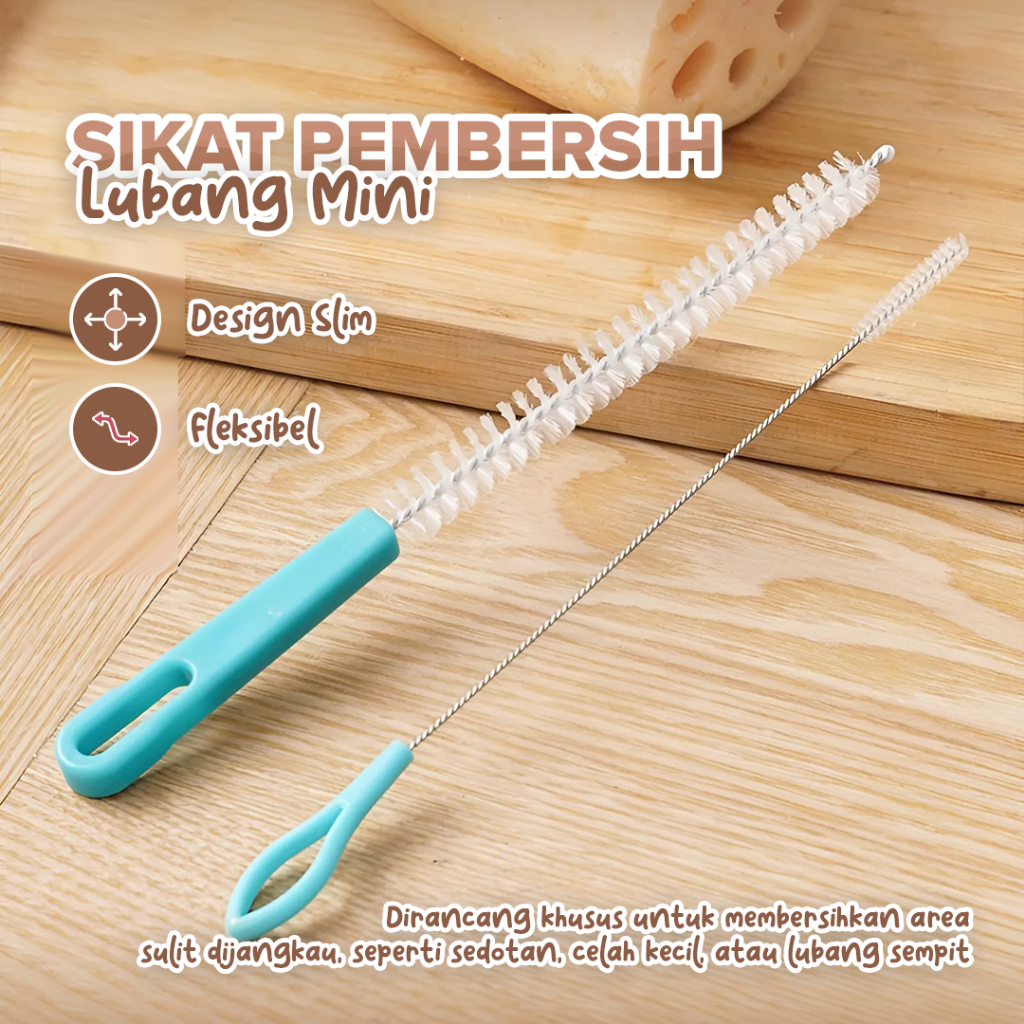 Sikat Pembersih Lubang Mini | Sikat Celah Dot Botol Ketel Multifungsi | Sikat Dot Susu Bayi