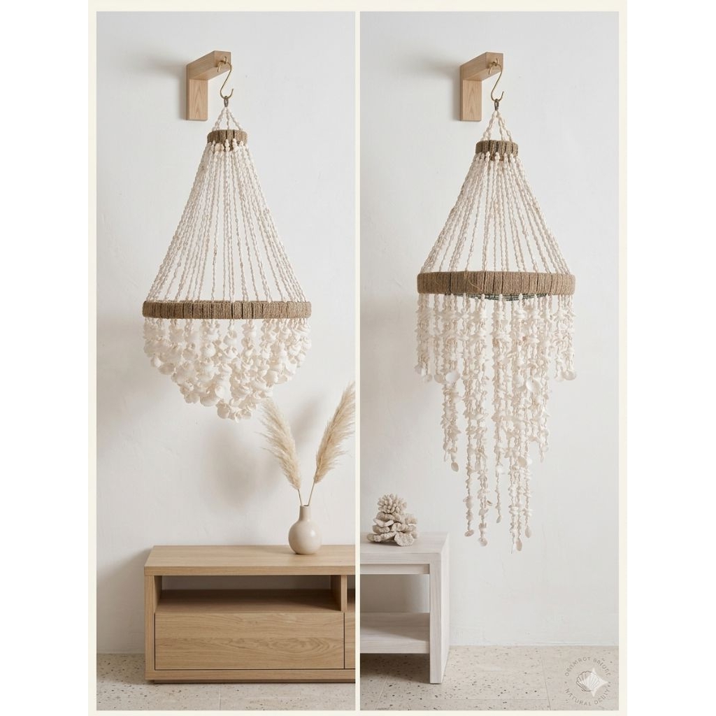 KAP LAMPU KERANG NATURAL