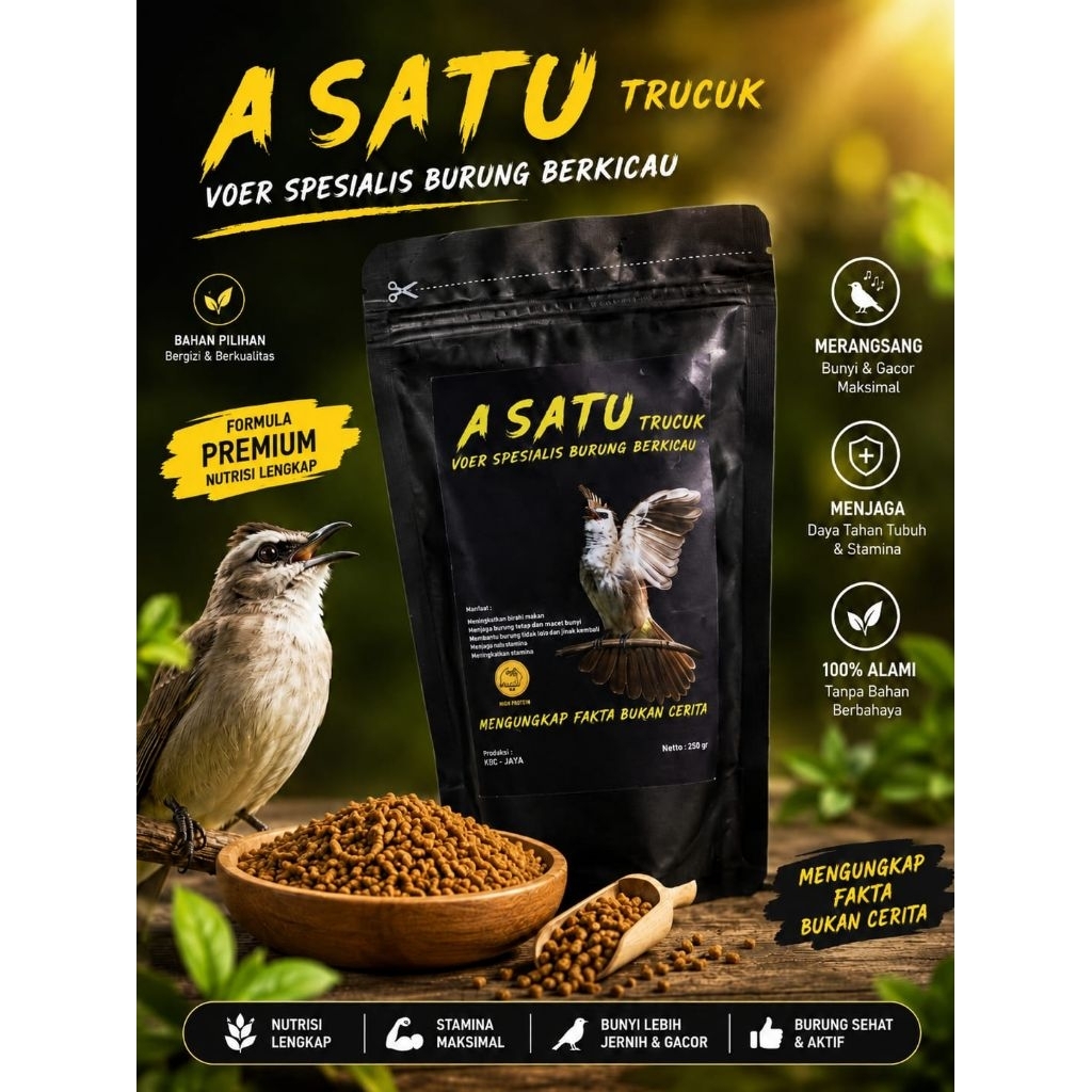 Voer Burung Trucuk Rasa Pisang