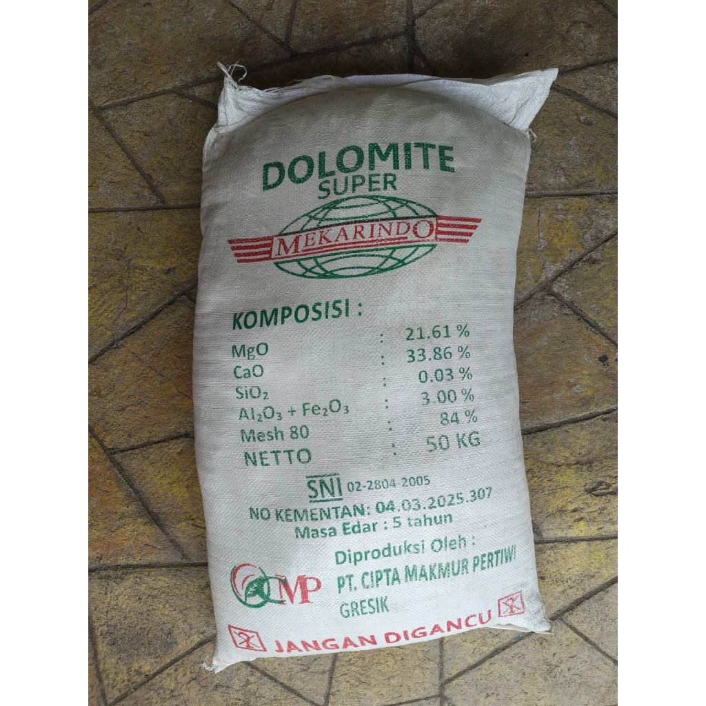 PUPUK DOLOMITE SUPER 50KG MEKARINDO KAPUR DOLOMIT