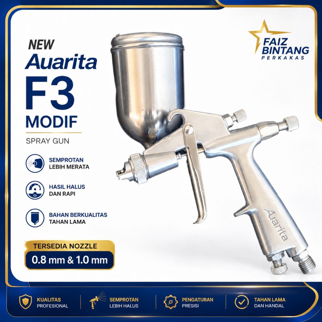 Spray Gun mini AUARITA f3 modif / Auarita f3 std nozzle 1.0mm
