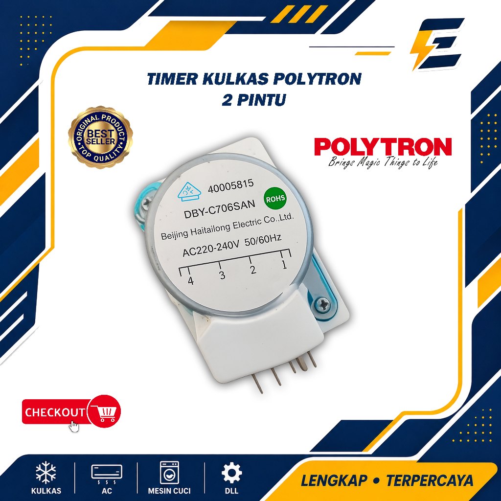 Timer Kulkas Polytron 2 Pintu/ Timer Kulkas