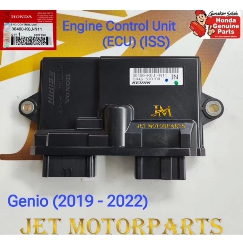 ECU atau ECM untuk Motor Honda Genio 2019 - 2022 ISS Asli atau Ori Honda AHM 30400K0JN11