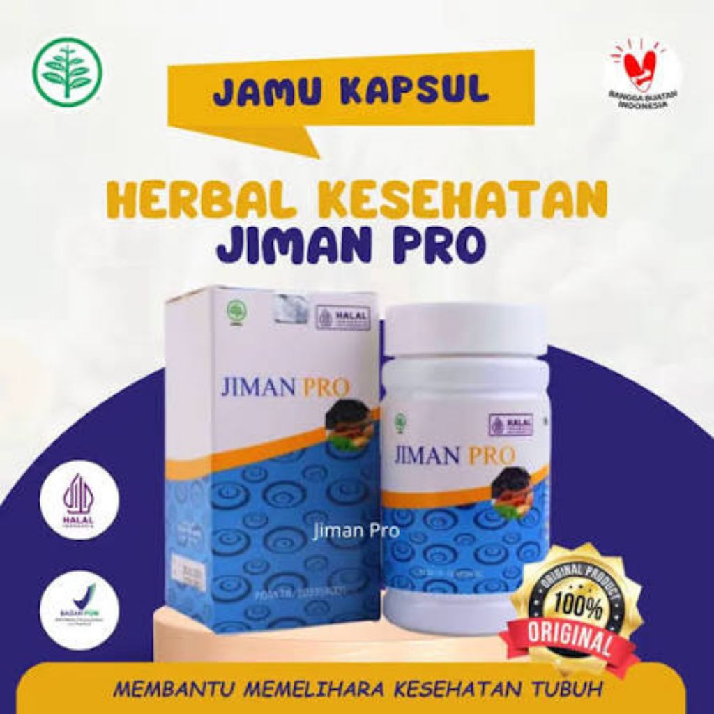 JIMAN PRO Kapsul Herbal Asli Obat Herbal Bantu Atasi Berbagai Macam Penyakit