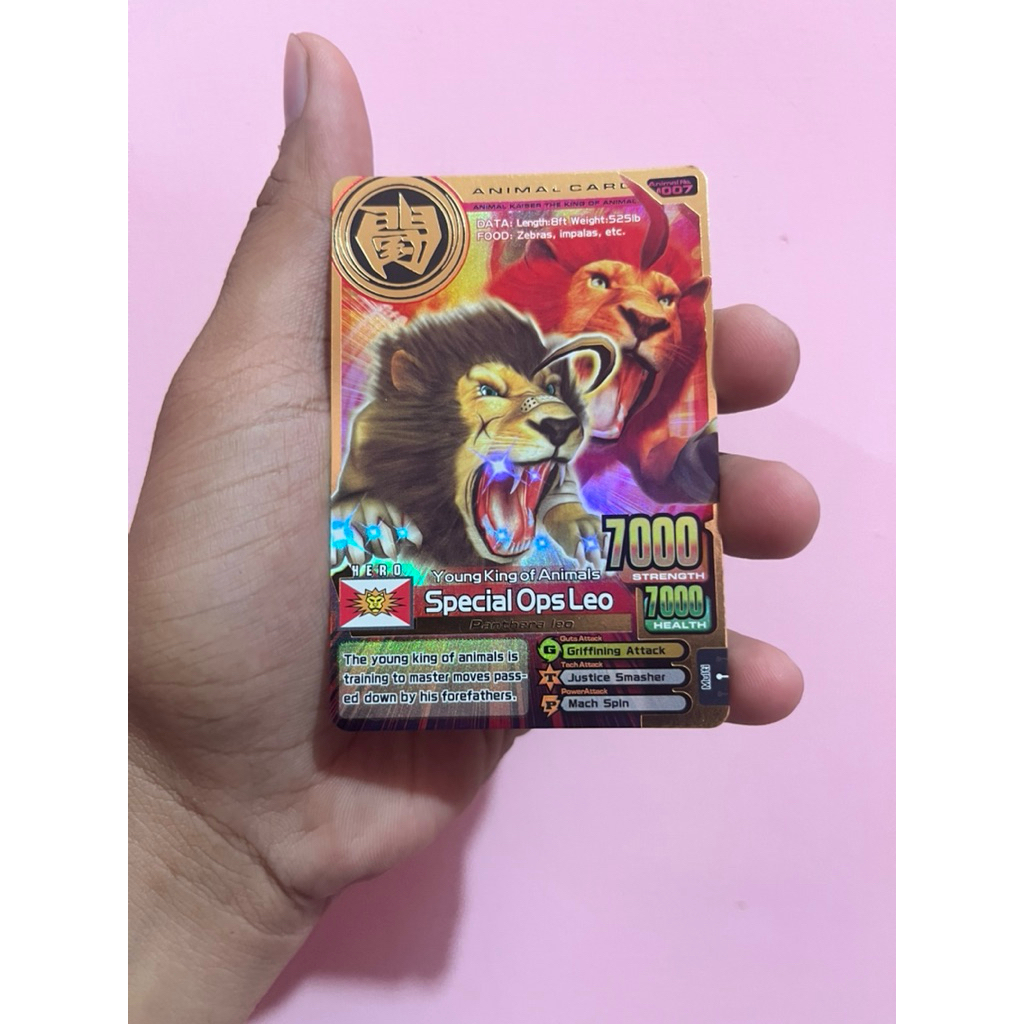 Animal Kaiser Plus Gold Rare Special Ops Leo [Ak+] Ver 3 Kondisi Mines sedikit