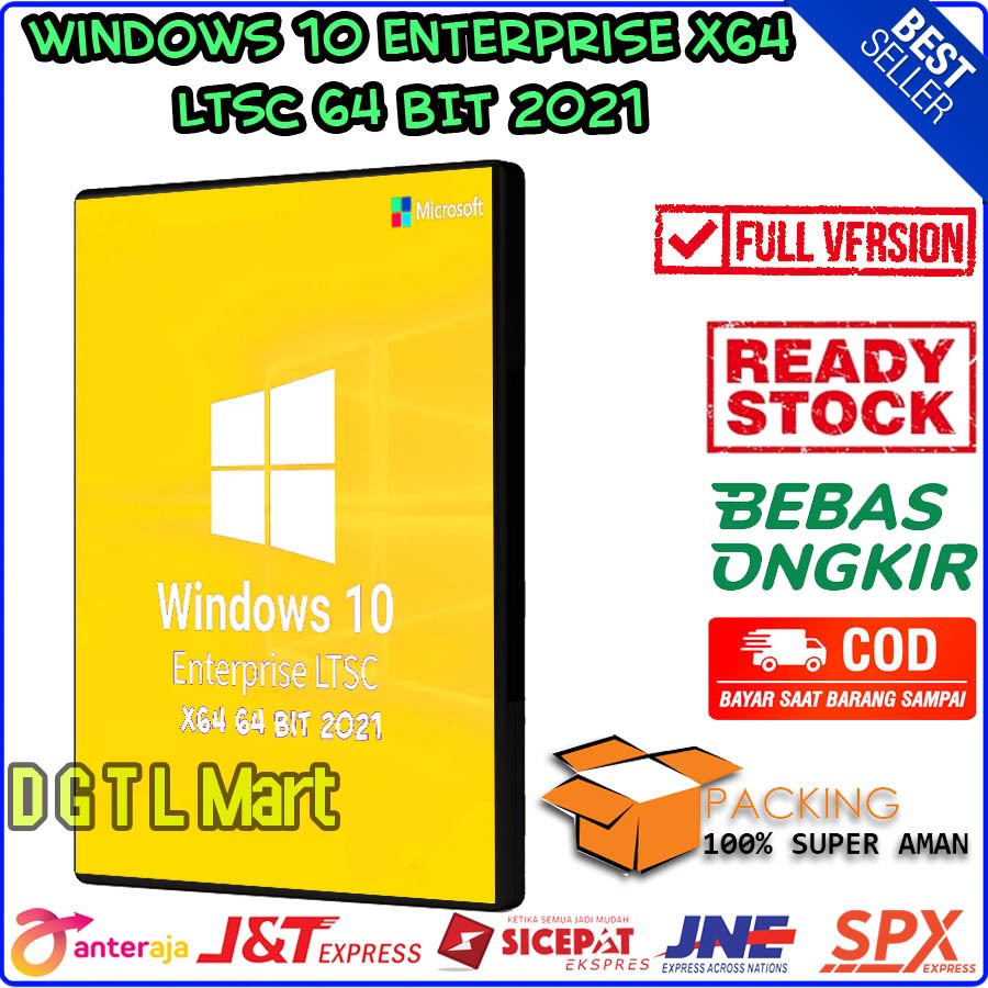 DVD Windows 10 Enterprise x64 LTSC 64 Bit 2021 ( Versi Ringan )
