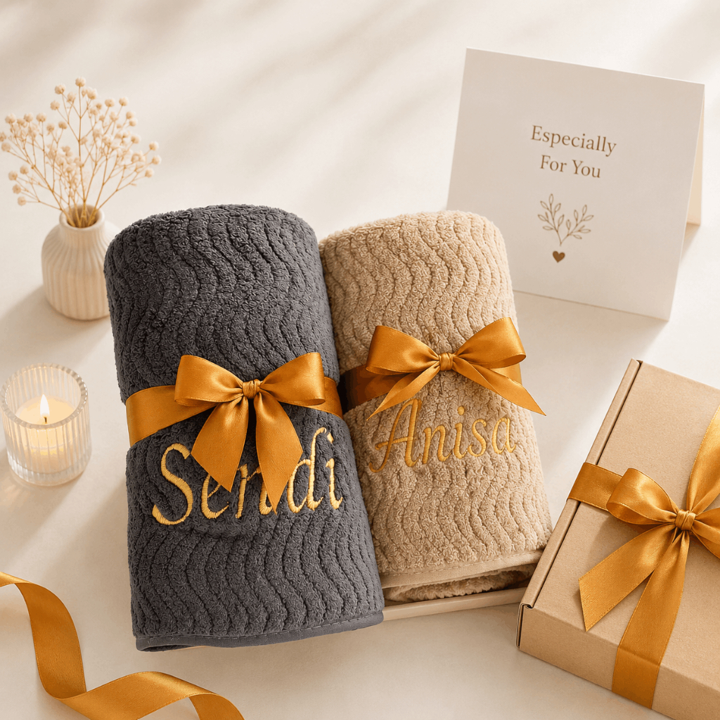 Hampers Handuk Couple / Kado Pernikahan/ Handuk Seserahan Couple