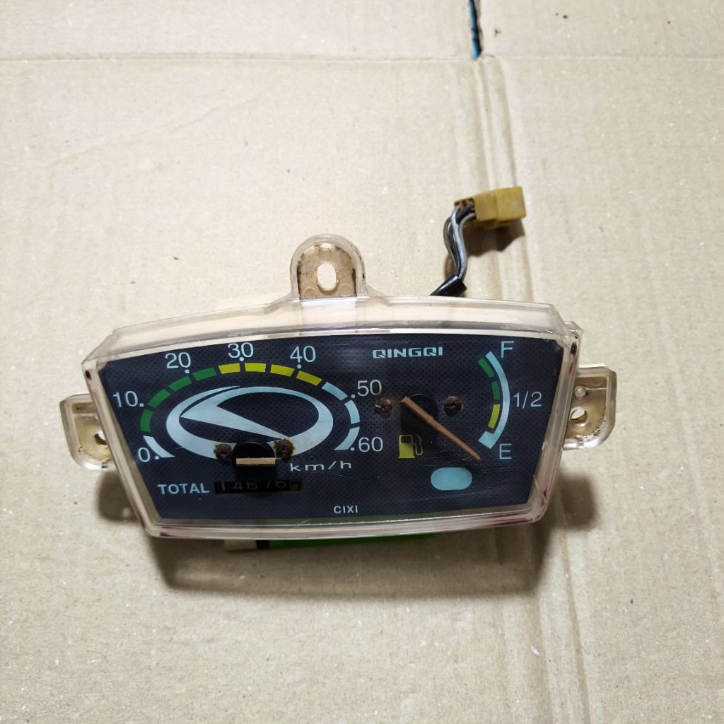barang antik speedometer kilometer spidometer Qingqi qingqi qinqi original copotan motor