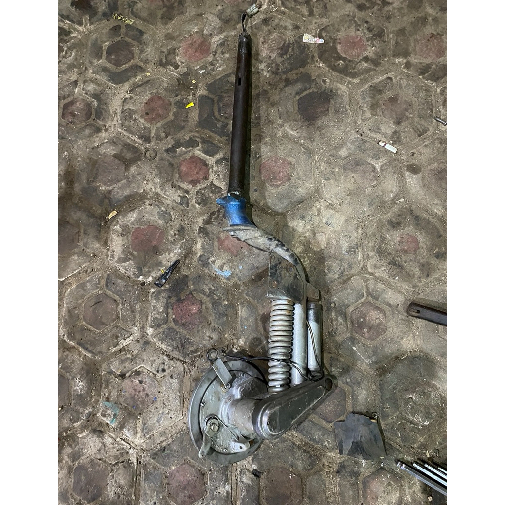 Batang forek fork set vespa super original copotan