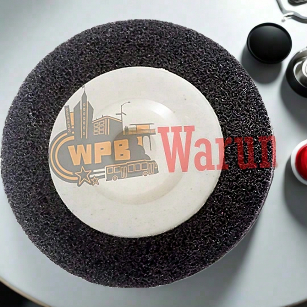 Polishing Pad 100mm non woven black Poles Stainlish Grinding Wheel Poles 4 Inch Gerinda Tangan
