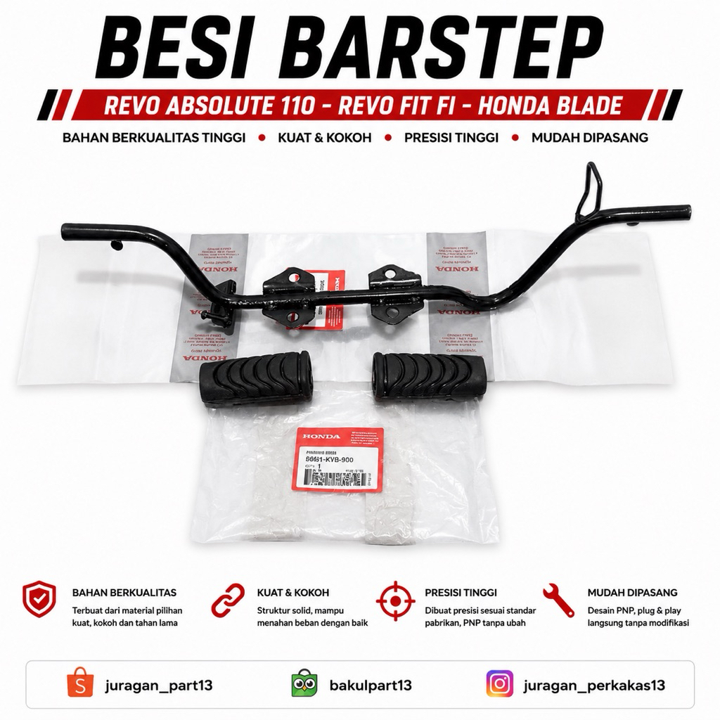 Besi Barstep Revo Absolute 110 - Revo Fit Fi - HONDA BLADE