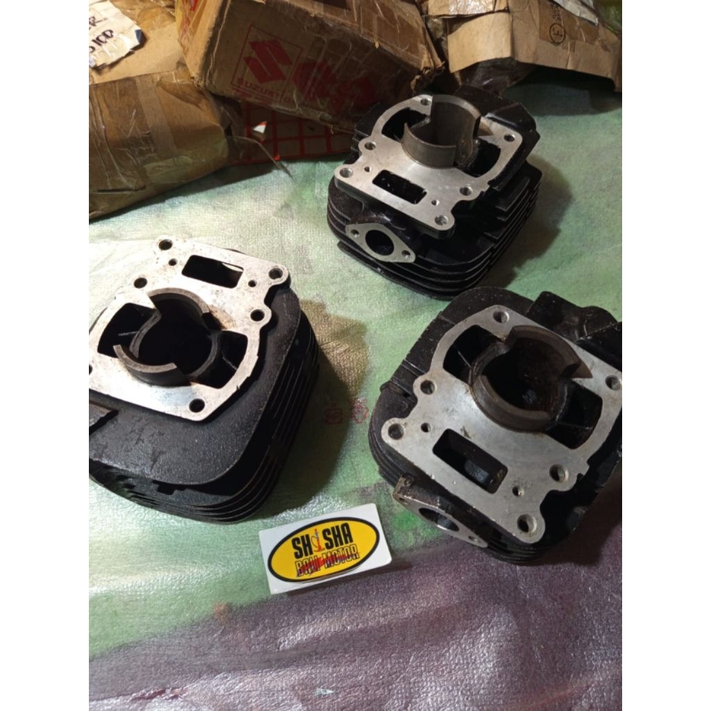 Block Cylinder Silinder Blok Suzuki Ts100 Ts 100 Original Japan NOS Baru
