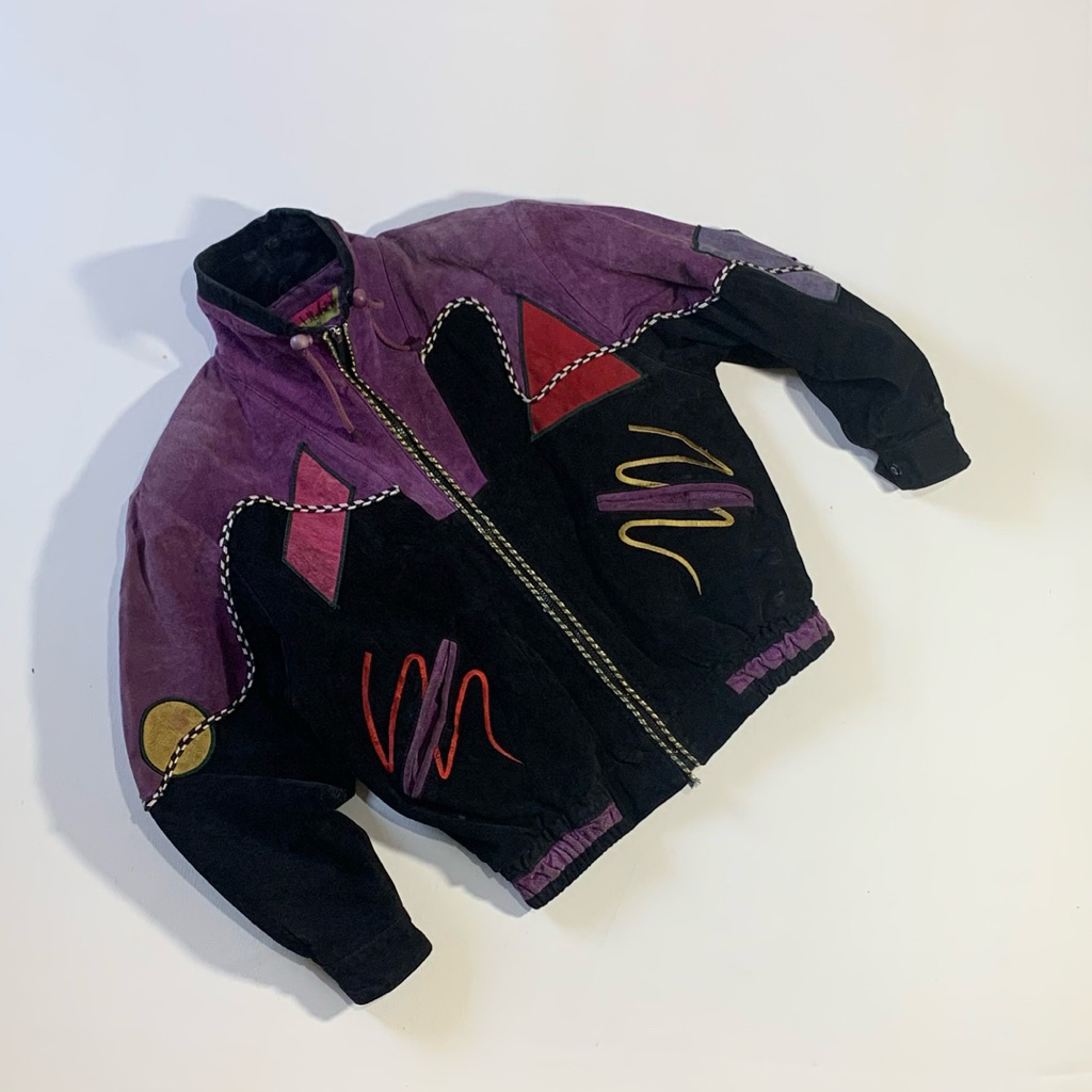 vintage leather suede jacket