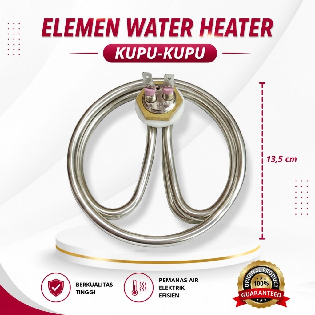 Elemen Water Heater/ Elemen Pemanas air  Model Kupu Kupu/ element Heater /1000 Watt /1500Watt /2000W