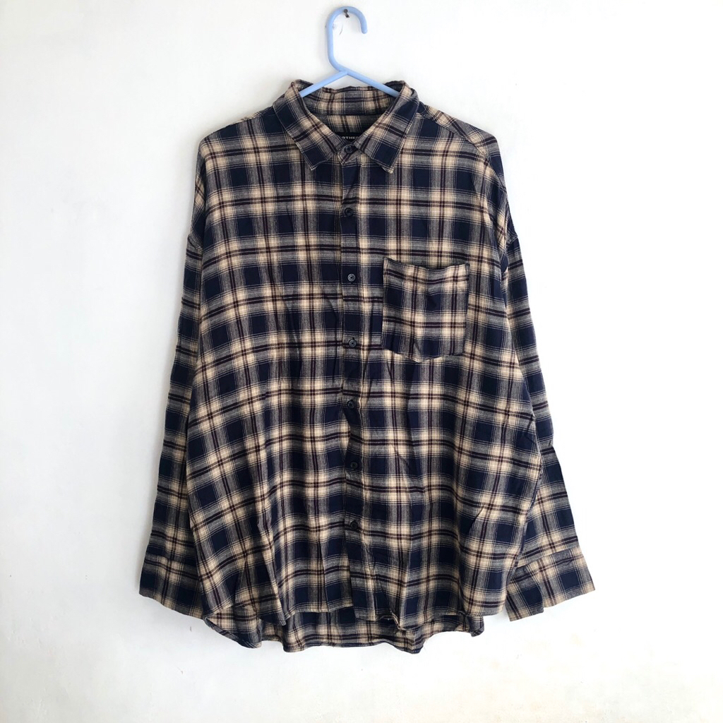 Bundling kemeja big size 2XL-3XL flannel Veterano & Navajo flannel