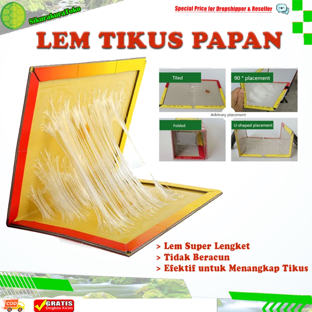 (SKR) Lem Tikus Papan Model Buku Super Lengket Besar Jebakan Tikus / Petrokum / 100% original / Lem 