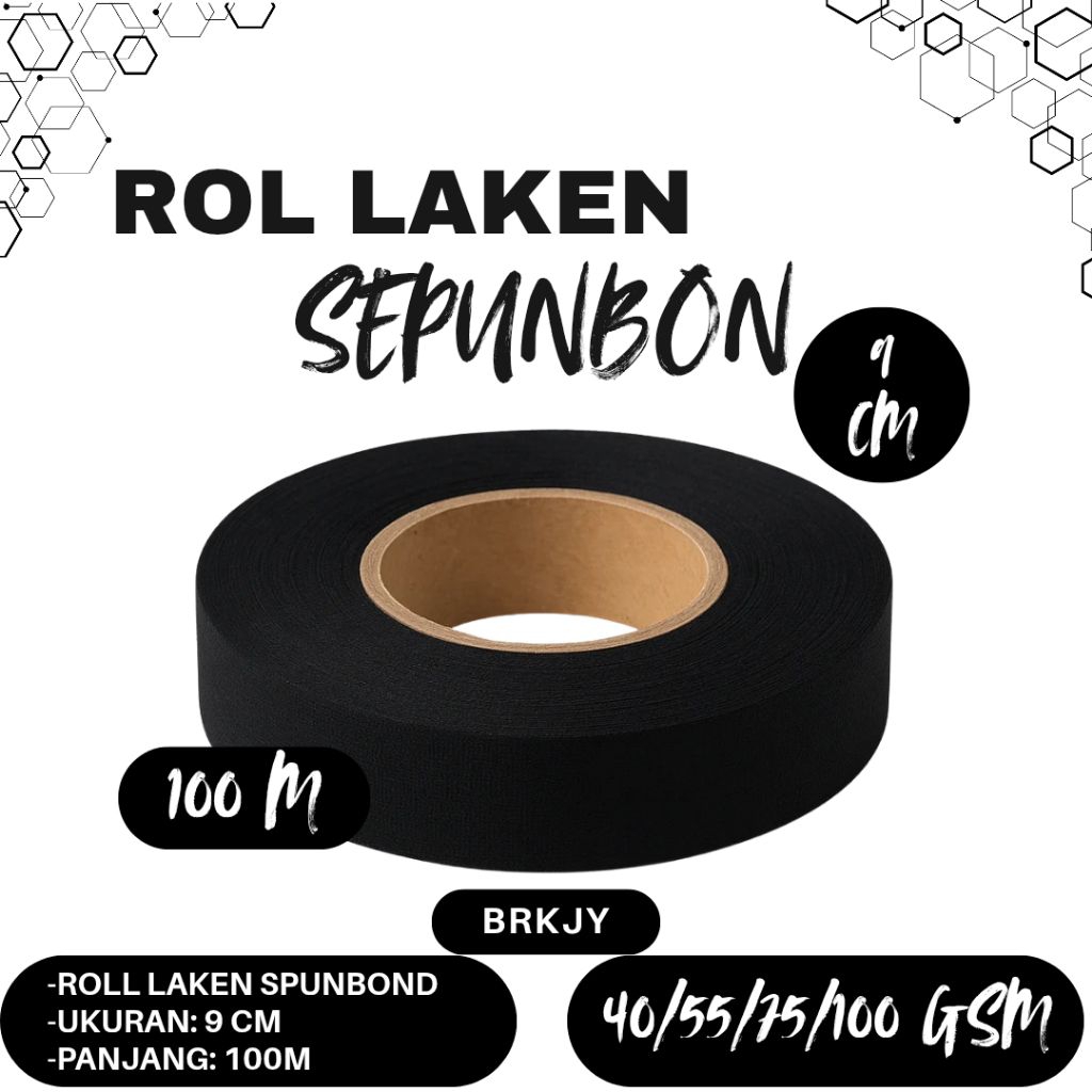 Pelipit Pinggir Tas Spunbond Laken 9 cm 100 Meter Aneka GSM