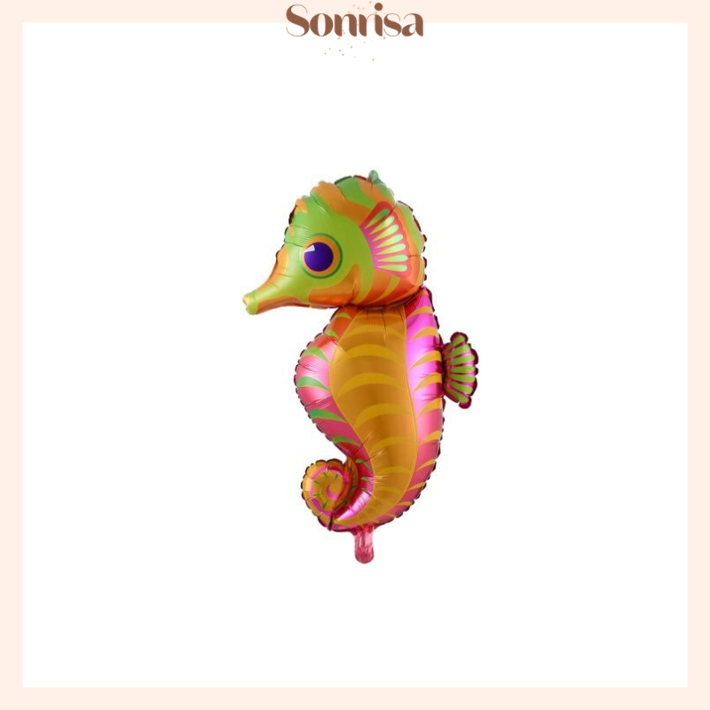 SONRISAA - BALON KUDA LAUT FOIL JUMBO / BALON KUDA LAUT / BALON IKAN JUMBO / BALON KARAKTER JUMBO / 