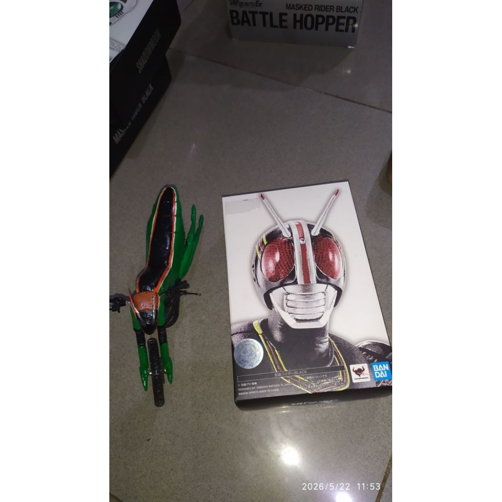 [Set] Shf SS Kamen Rider Black Bandai + Battle Hopper Custom_ Minus