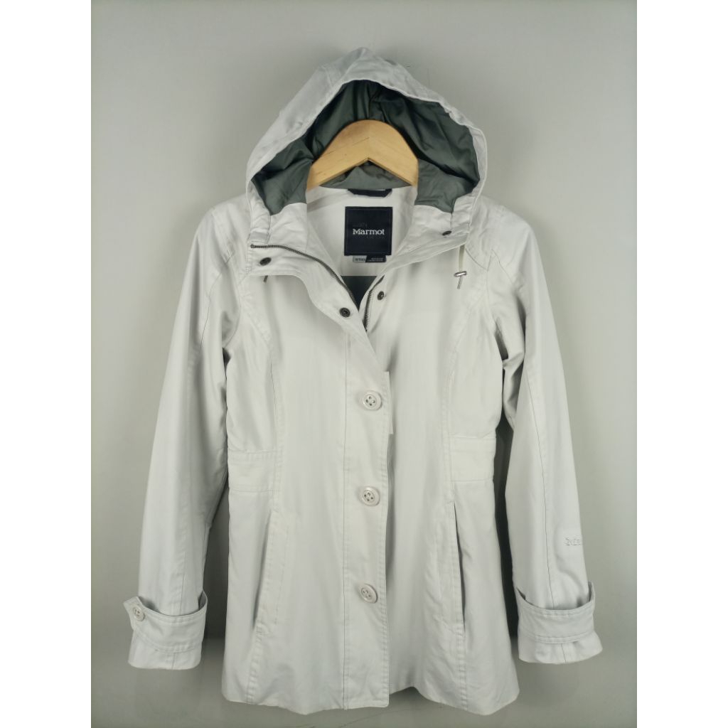 Jaket Marmot Woman Original Kasual Outdoor Hoodie_Light Grey_Size Masuk S