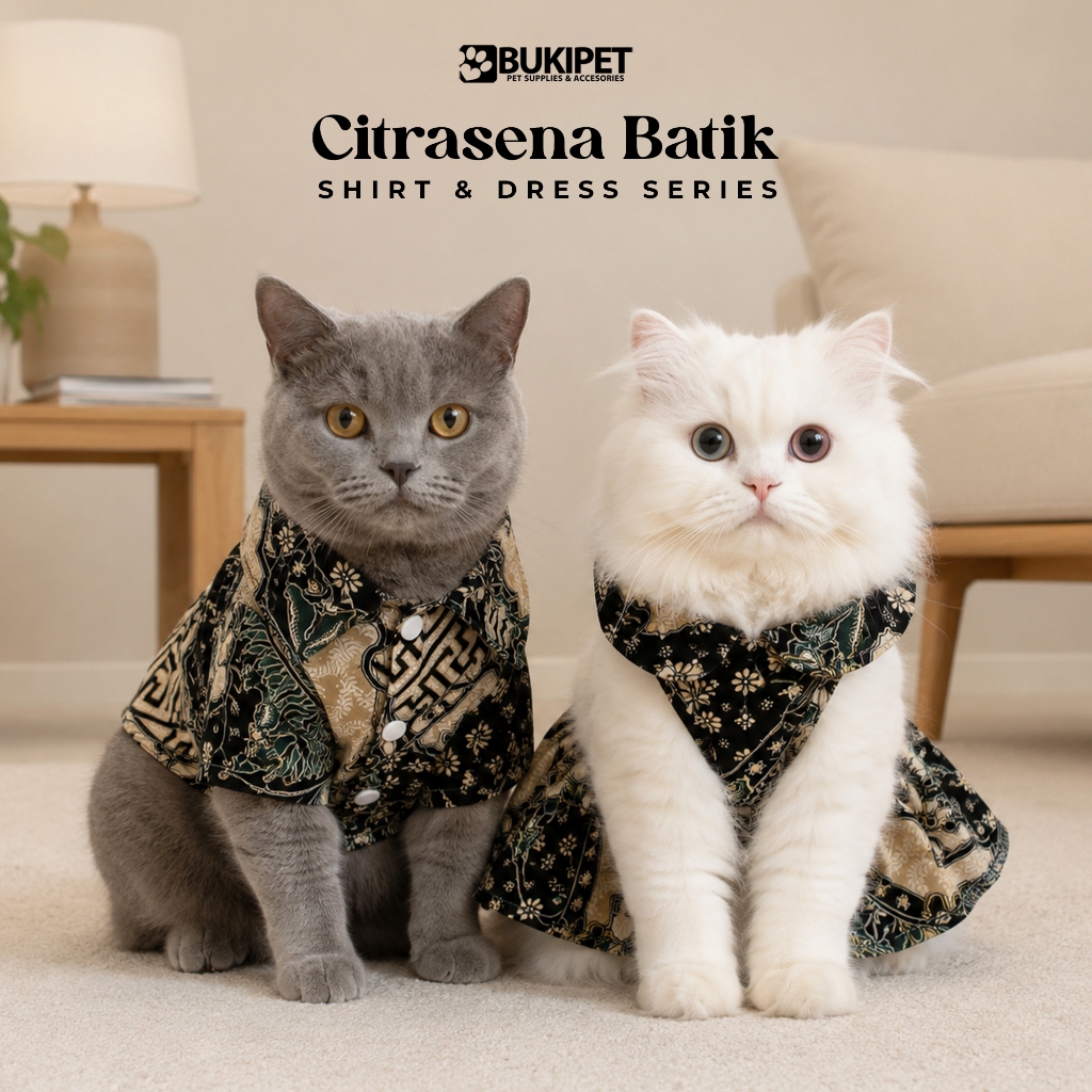 Kucing Anjing Lucu Baju Kucing Anjing Lucu Cowok Cewek - Batik Citrasena