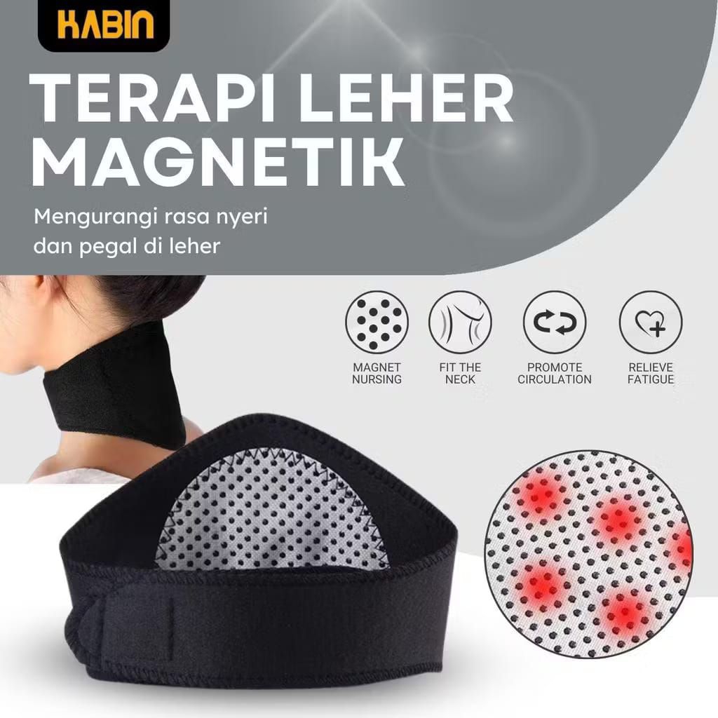 Sabuk Terapi Leher Magnetic / Sabuk Terapi Leher Turmaline