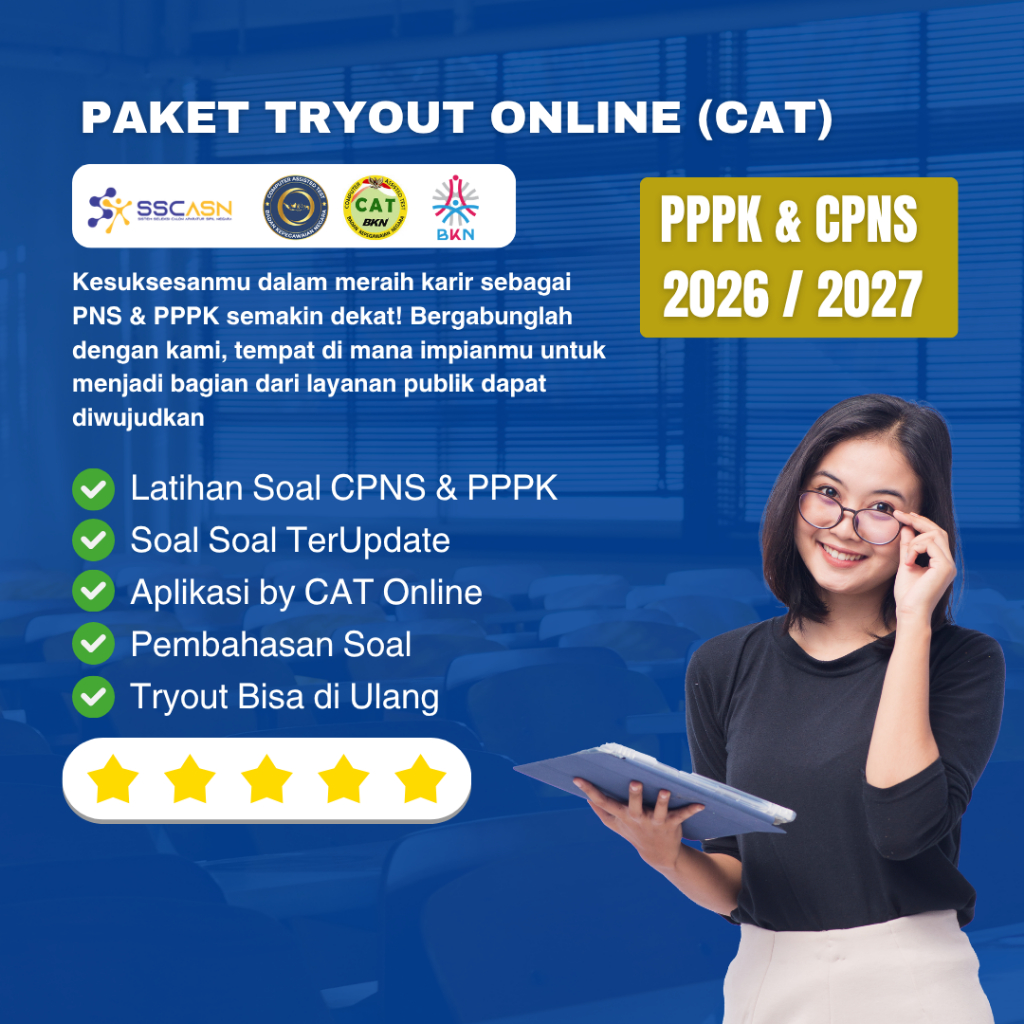 PAKET TRYOUT APLIKASI CAT ONLINE CPNS & PPPK 2026 / 2027