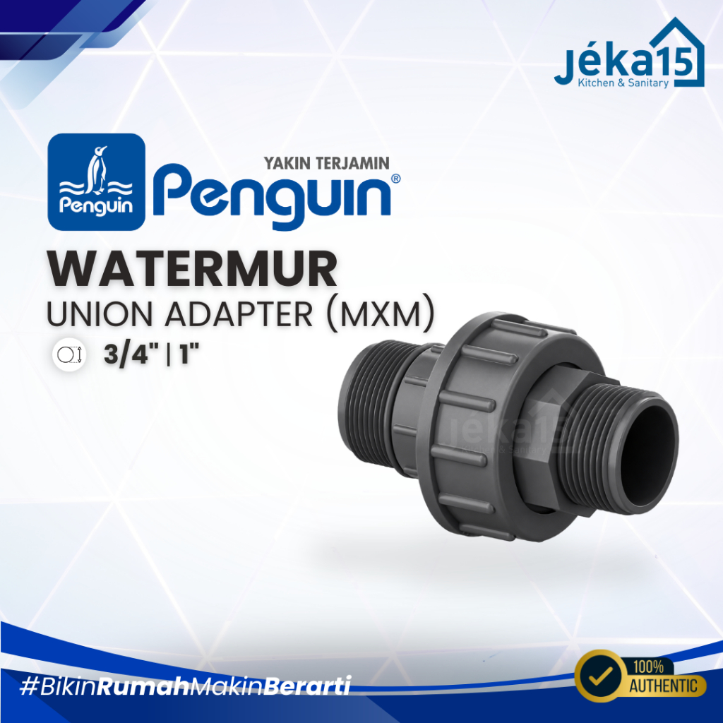 JEKA15 - Water Mur | Water Mur Penguin Drat Luar Dan Drat Luar | Union Adapter