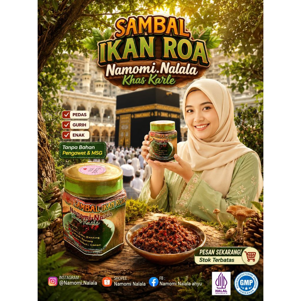 namomi Nalala Sambal roa khas palu 150gr