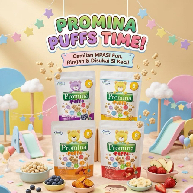 Promina Puffs Snack Bayi / Cemilan Bayi / Mpasi