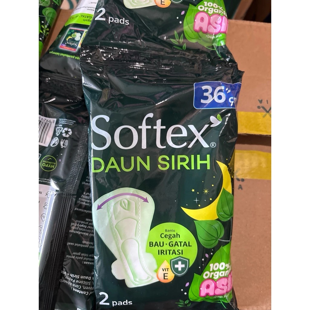 SOFTEX DAUN SIRIH 36 CM RENCENG ISI 10