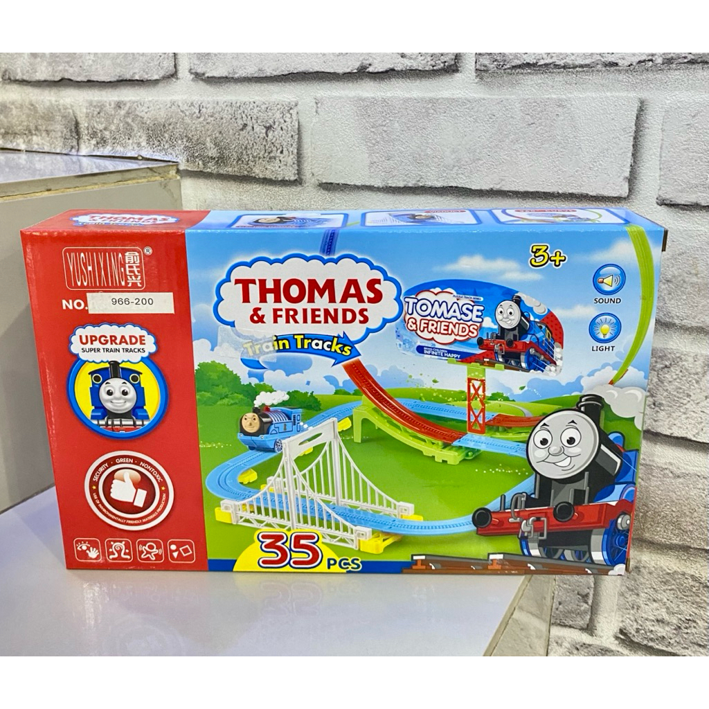 Thomas & Friends Train Track Set 35 pcs / Maina Kereta Lintasan Api Roller Coaster Thomas (966-200)