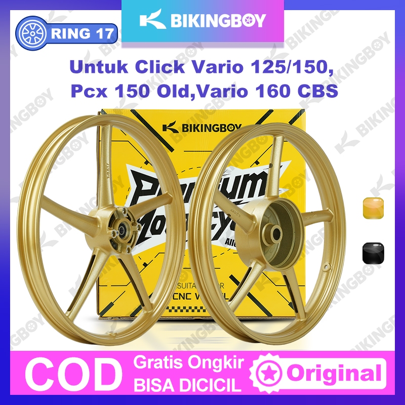 VELG BIKINGBOY PALANG Sanca RING 17 Untuk Click Vario 125/150, Pcx 150 Old Velg Racing Ukuran Set 14