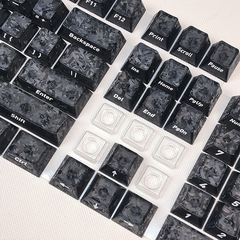 Keycaps Policarbonat Carbon Texture Cherry Profile
