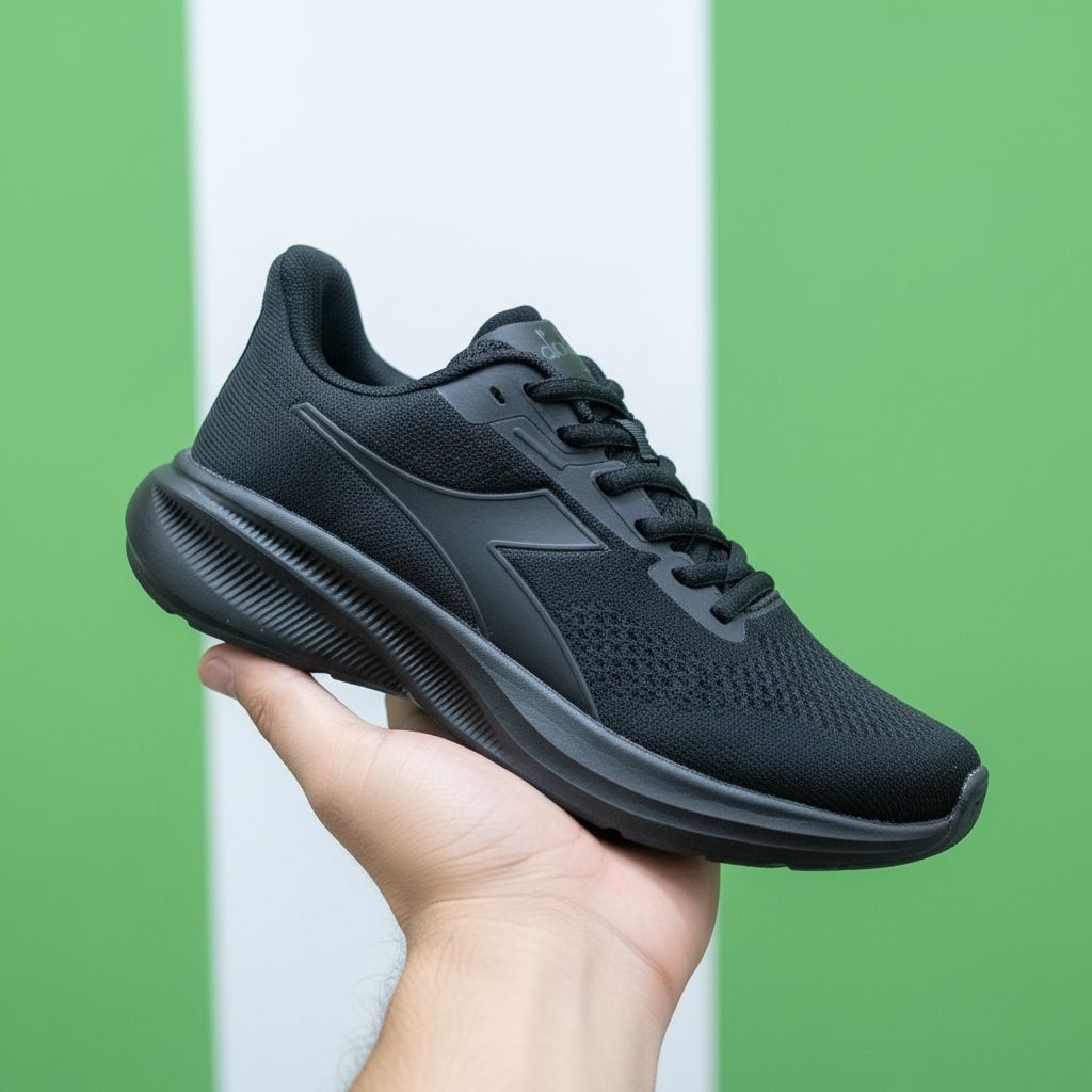 Sepatu Diadora Noja Full Hitam (Original)